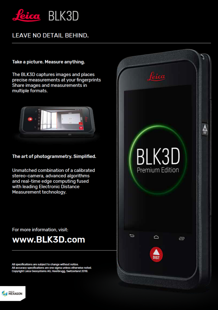 Brochure Leica BLK3D laserscanner